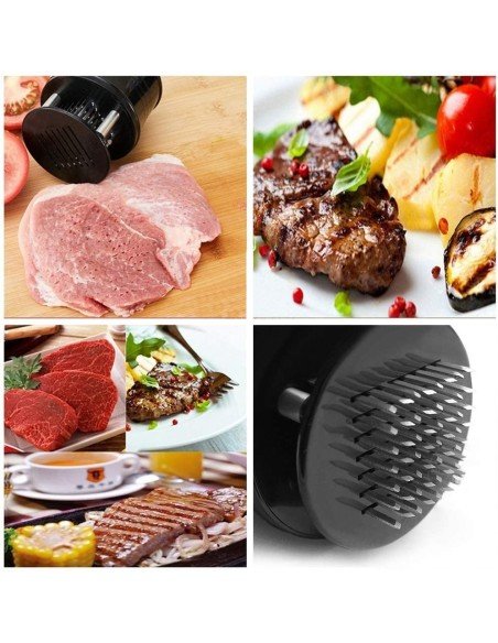 Ablandador Tenderizador De Carne De Res Cerdo Pescado Pollo Con 56 Cuchillas Acero Inoxidable Ablandador Tenderizador De Carne De Res Cerdo Pescado Pollo Con 56 Cuchillas Acero Inoxidable