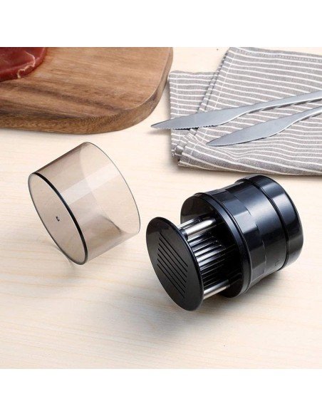 Ablandador Tenderizador Carne Pollo Pescado Res Cerdo con 56 Cuchillas Acero Inoxidable Ablandador Tenderizador Carne Pollo Pescado Res Cerdo con 56 Cuchillas Acero Inoxidable