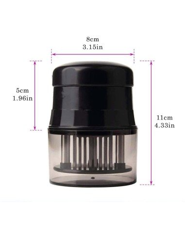 Ablandador Tenderizador De Carne De Res Cerdo Pescado Pollo Con 56 Cuchillas Acero Inoxidable