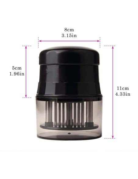 Ablandador Tenderizador De Carne De Res Cerdo Pescado Pollo Con 56 Cuchillas Acero Inoxidable Ablandador Tenderizador De Carne De Res Cerdo Pescado Pollo Con 56 Cuchillas Acero Inoxidable