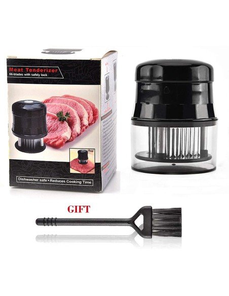 Ablandador Tenderizador De Carne De Res Cerdo Pescado Pollo Con 56 Cuchillas Acero Inoxidable