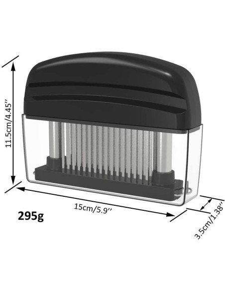 Ablandador Tenderizador Carne 48 Cuchillas Acero Inoxidable Ablandador Tenderizador Carne 48 Cuchillas Acero Inoxidable