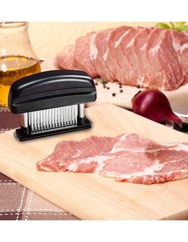 Ablandador Tenderizador Carne 48 Cuchillas Acero Inoxidable