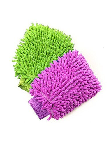 Setx2 Guantes Ultra-limpieza Microfibra Atrapa Polvo