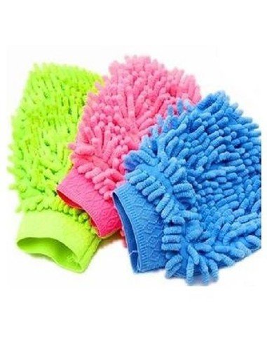 Setx2 Guantes Ultra-limpieza Microfibra Atrapa Polvo