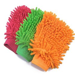 Setx2 Guantes Ultra-limpieza Microfibra Atrapa Polvo