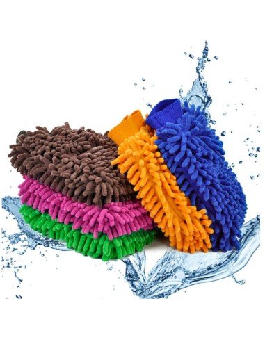 Setx2 Guantes Ultra-limpieza Microfibra Atrapa Polvo