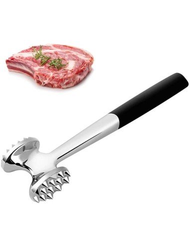 Martillo Ablandador De Carne Res Cerdo Pollo Pescado Acero Inoxidable Mazo