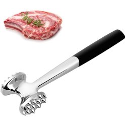 Martillo Ablandador De Carne Res Cerdo Pollo Pescado Acero Inoxidable Mazo
