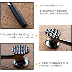 Martillo Ablandador De Carne Res Cerdo Pollo Pescado Acero Inoxidable Mazo