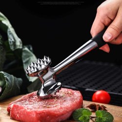 Martillo Ablandador De Carne Res Cerdo Pollo Pescado Acero Inoxidable Mazo