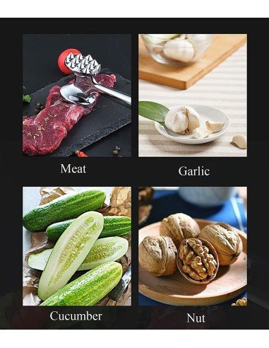 Martillo Ablandador De Carne Res Cerdo Pollo Pescado Acero Inoxidable Mazo