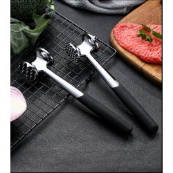 Martillo Ablandador De Carne Res Cerdo Pollo Pescado Acero Inoxidable Mazo