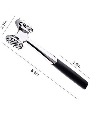 Martillo Ablandador De Carne Res Cerdo Pollo Pescado Acero Inoxidable Mazo