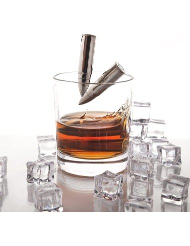 Setx6 Balas Hielo enfriar Whiskey Ice Rocks en Acero Inoxidable