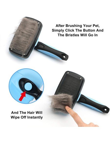 Cepillo Automatico Grande para Mascotas, se desprenden automáticamente
