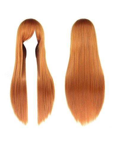 ⭐ Peluca de Kanekalon Lisa 80 Cm Cosplay Cabello largo