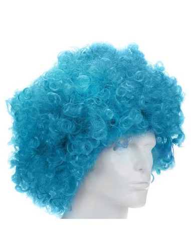 ⭐ Peluca Afro de Fantasía Turquesa