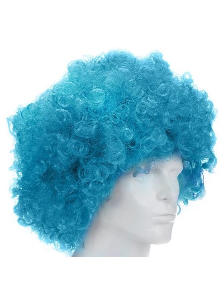 ⭐ Peluca Afro de Fantasía Turquesa