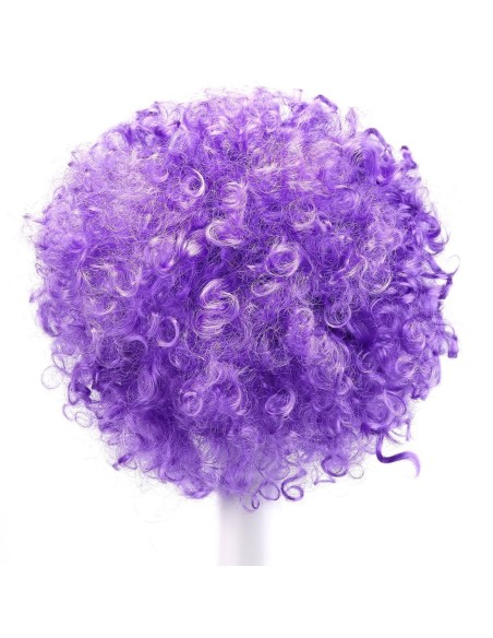 ⭐ Peluca Afro de Fantasía Lila