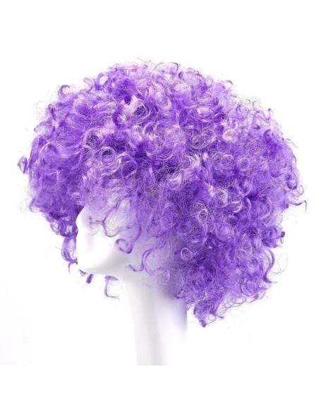 ⭐ Peluca Afro de Fantasía Lila