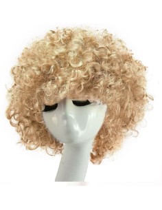 ⭐ Peluca Afro de Fantasía Rubio