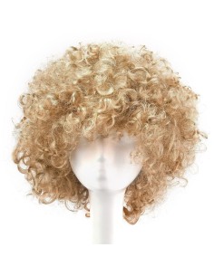 ⭐ Peluca Afro de Fantasía Rubio 2