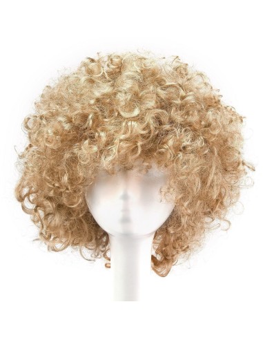 ⭐ Peluca Afro de Fantasía Rubio