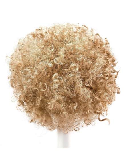 ⭐ Peluca Afro de Fantasía Rubio