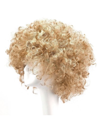 ⭐ Peluca Afro de Fantasía Rubio
