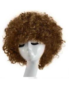 ⭐ Peluca Afro de Fantasía Café