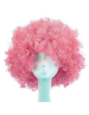 ⭐ Peluca Afro de Fantasía Fucsia