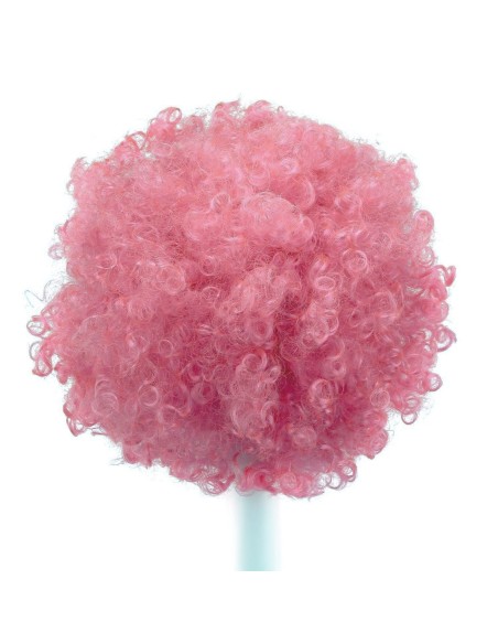 ⭐ Peluca Afro de Fantasía Fucsia