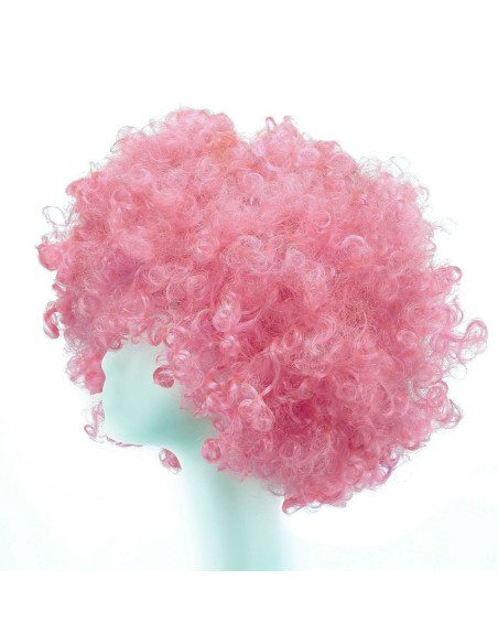 ⭐ Peluca Afro de Fantasía Fucsia