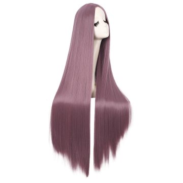 ⭐ Peluca Cosplay lisa 100cm Kanekalon - Mandarina