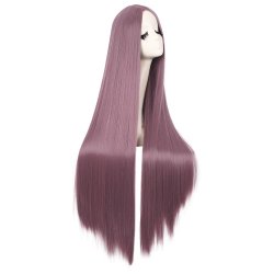 ⭐ Peluca Cosplay lisa 100cm Kanekalon - Mandarina