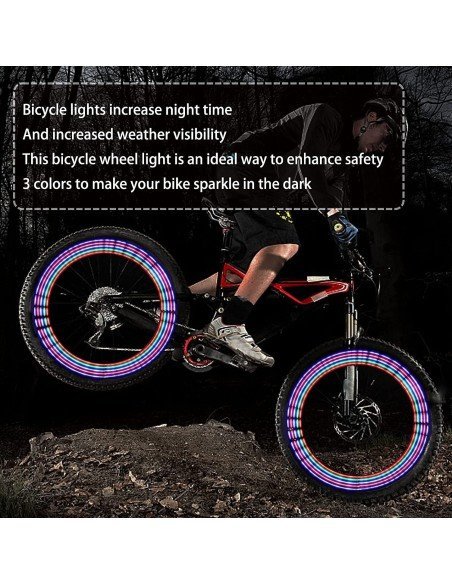 Setx2 Tapa Válvula de llantas Luz Led Multicolor Bici Car Setx2 Tapa Válvula de llantas Luz Led Multicolor Bici Car