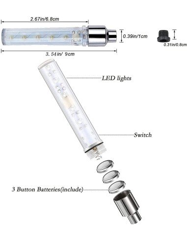 Setx2 Tapa Válvula de llantas Luz Led Multicolor Bici Car
