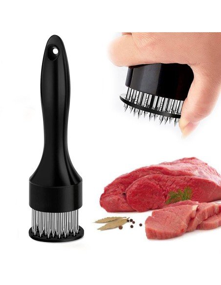 Ablandador Tenderizador Carne Pollo Pescado Res Cerdo con 20 Cuchillas Acero Inoxidable