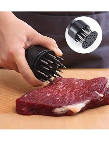 Ablandador Tenderizador Carne Pollo Pescado Res Cerdo con 20 Cuchillas Acero Inoxidable