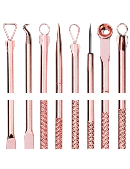 Set x4 Herramientas para remover espinillas y acné, Limpieza facil de puntos negros