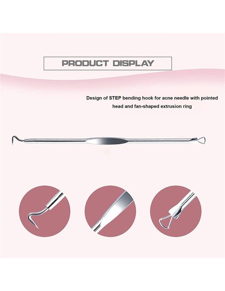 ⭐ Set x4 Herramientas para remover espinillas y acné, Limpieza ⭐ Set x4 Herramientas para remover espinillas y acné, Limpieza