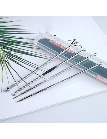 ⭐ Set x4 Herramientas para remover espinillas y acné, Limpieza ⭐ Set x4 Herramientas para remover espinillas y acné, Limpieza