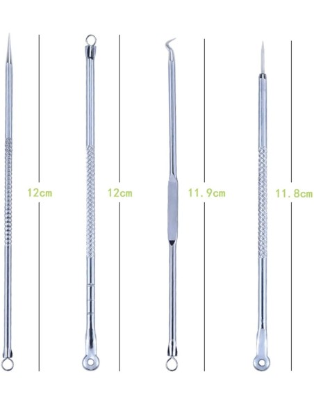 ⭐ Set x4 Herramientas para remover espinillas y acné, Limpieza ⭐ Set x4 Herramientas para remover espinillas y acné, Limpieza