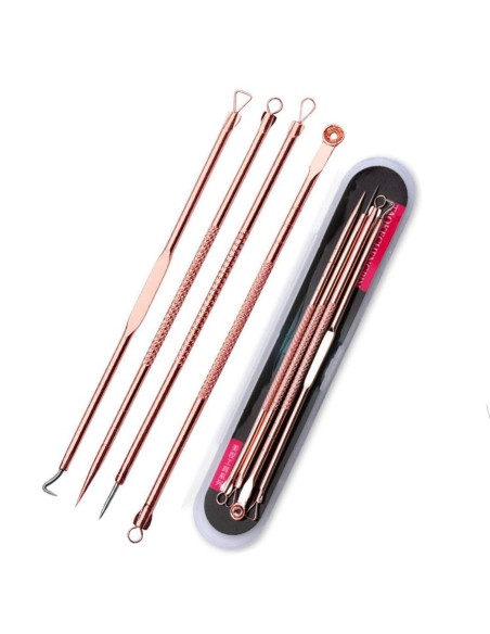 ⭐ Set x4 Herramientas para remover espinillas y acné, Limpieza