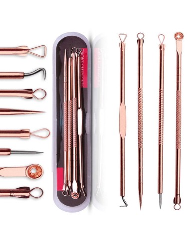 ⭐ Set x4 Herramientas para remover espinillas y acné, Limpieza