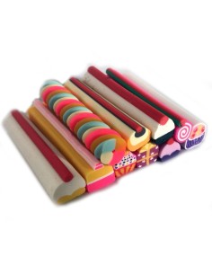 ⭐ Kit x12 Fimos Cuadrados Animal cebra decoración uñas Nail Art