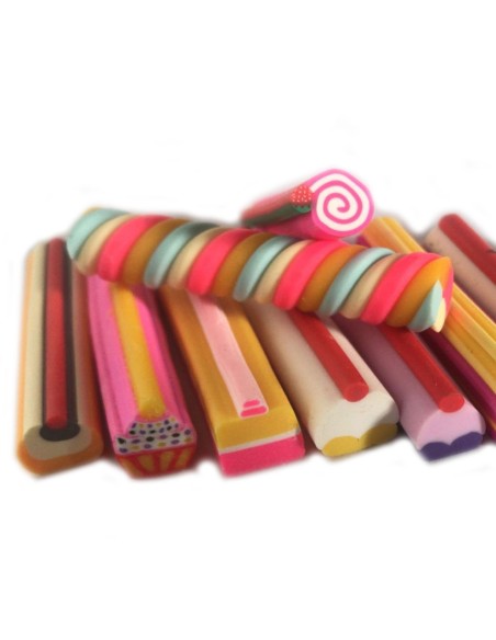 ⭐ Kit x12 Fimos Cuadrados Animal cebra decoración uñas Nail Art