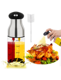 Pulverizador De Aceite 2en1 Spray Mezclador Doble 200ml BBQ