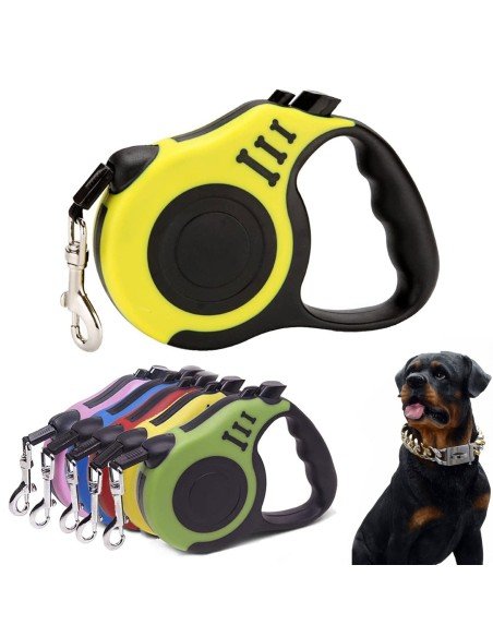 Correa Retráctil Estampada para mascotas 4.5mts Perros Max 18kg